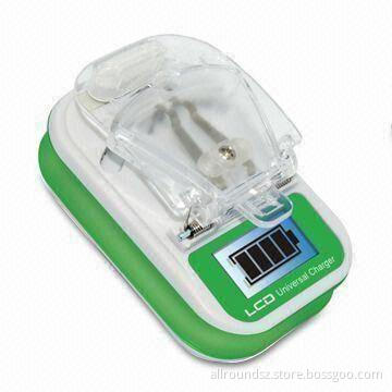 LCD Universal Charger with 110 to 240V Voltage